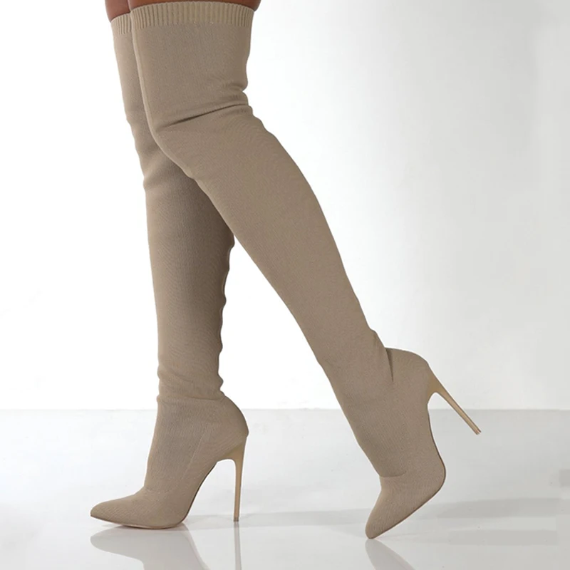 Pipe Bending Spring - Women Autumn Over The Knee Boots