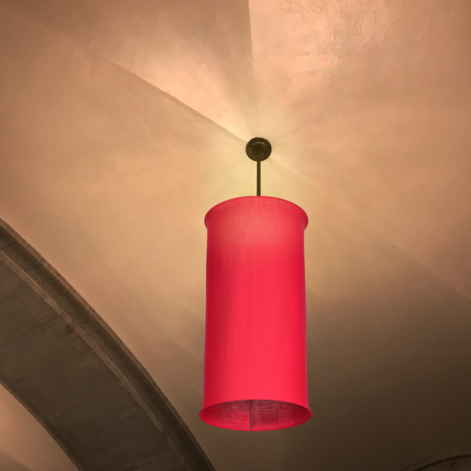 Plastic Pipe Clip - Cloth Lamp Shade E27 White Simple
