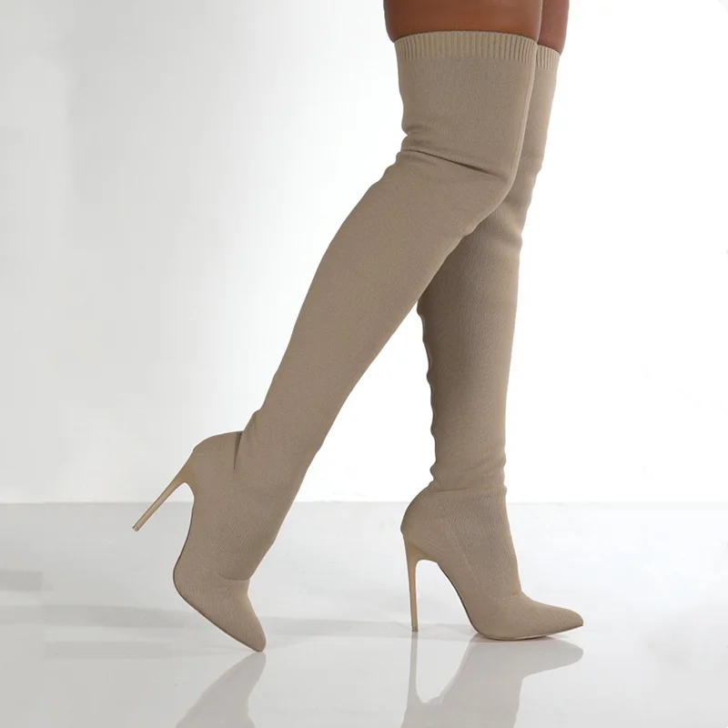 Women Autumn Over The Knee Boo - Pipe Bending Spring ulasan dan harga