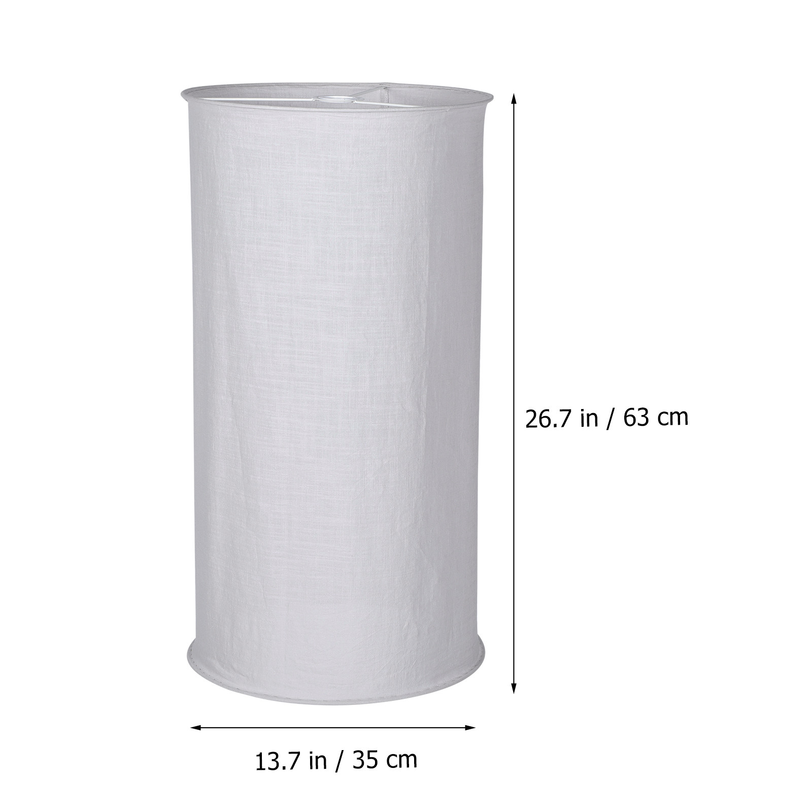 Cloth Lamp Shade E27 White Sim - Plastic Pipe Clip ulasan dan harga