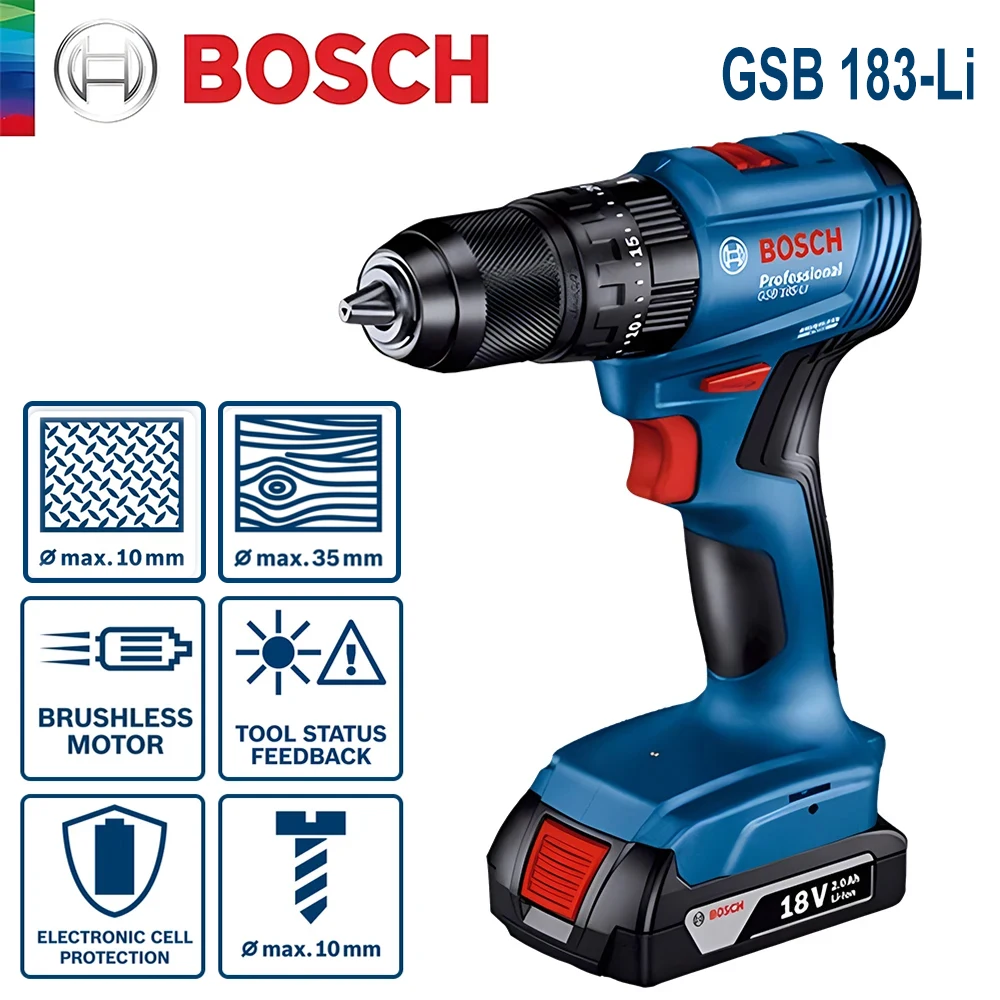 Bosch GSB 183-LI 18V Brushless - Bosch Drill Gsb 18V ulasan dan harga