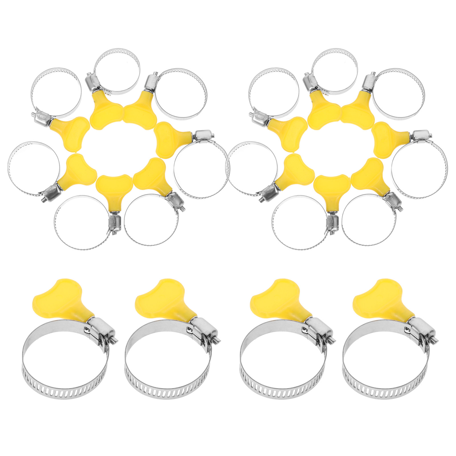 20Pcs Stainless Steel Hose Cli - Plastic Pipe Clip ulasan dan harga